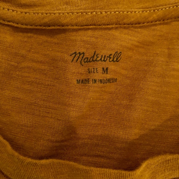 Madewell Whisper Cotton Crewneck Tee in Egyptian Gold - Picture 2 of 4